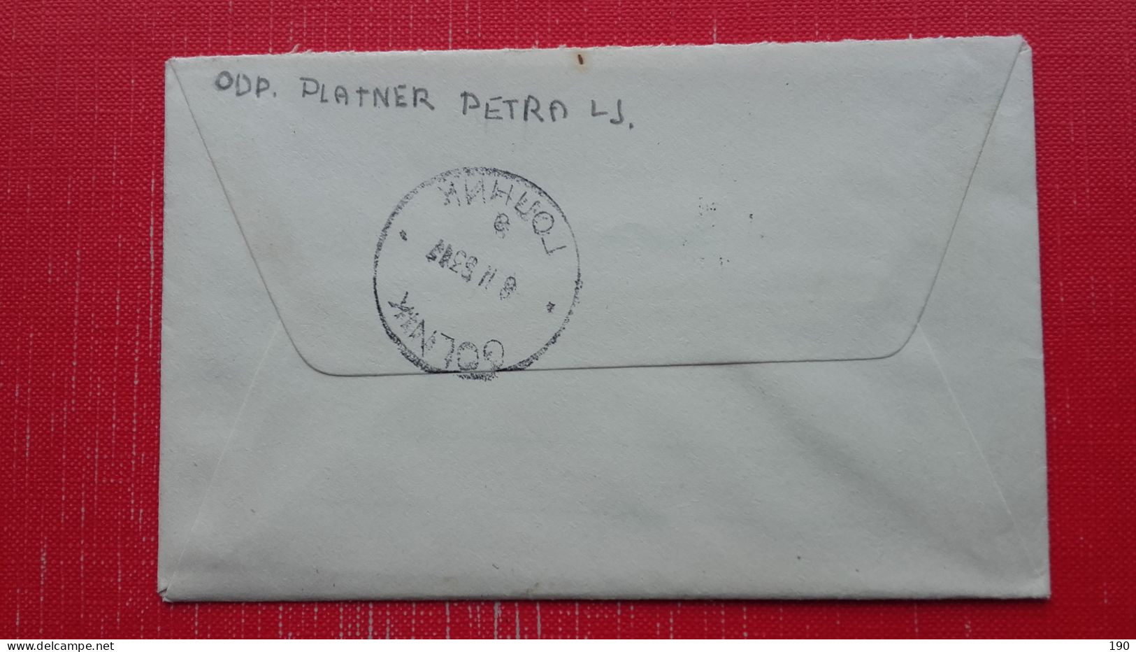 Letter Sent From Ljubljana To Golnik.Written By Child.Strojni Zig - Cartas & Documentos