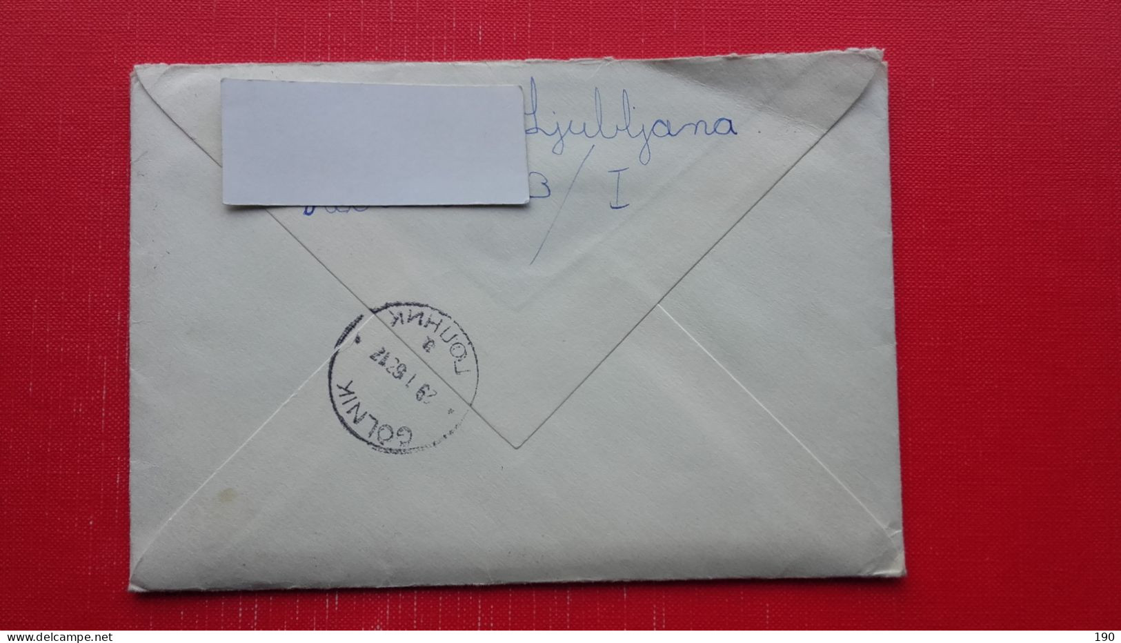Letter Sent From Ljubljana To Golnik.Written By Child - Cartas & Documentos