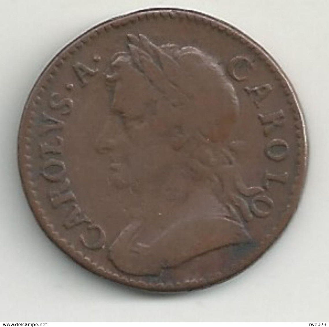 ANGLETERRE - Charles II - Farthing - 1674 - B/TB - A. 1 Farthing