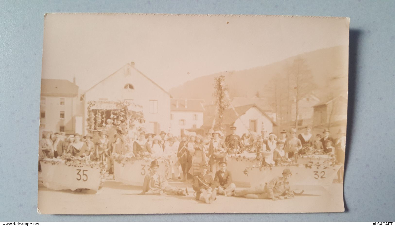 Carte Photo  Kermesse , Concours De Bateaux , Trouvé Dans Un Lot Des Vosges - Other & Unclassified