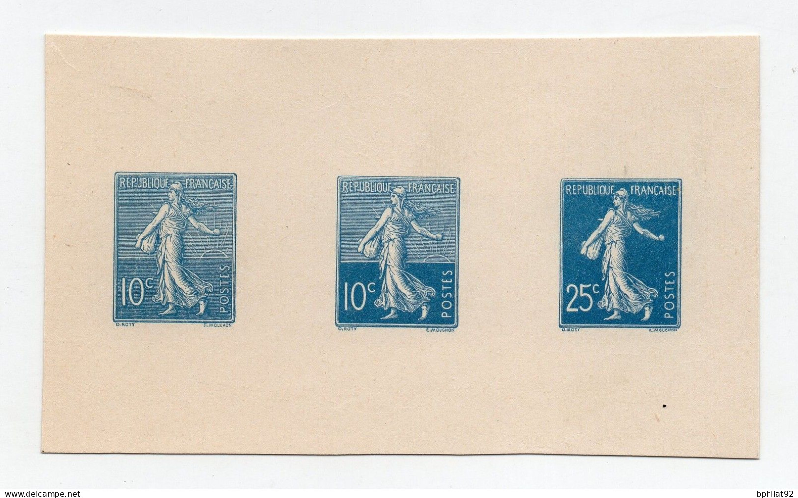 !!! EPREUVE COLLECTIVE DE 1906 POUR REMPLACER LA SEMEUSE LIGNEE PAR LA SEMEUSE CAMEE AVEC N°140 - Artist Proofs