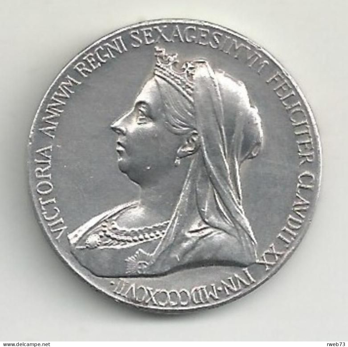 ANGLETERRE - Médaille 50 Ans De Règne - 1887 - Argent - TB/TTB - Altri & Non Classificati