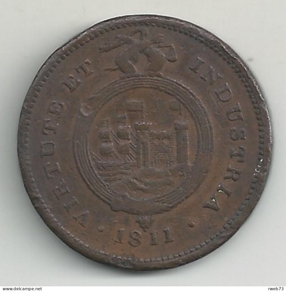 ANGLETERRE - Penny Token - 1811 - B/TB - Autres & Non Classés