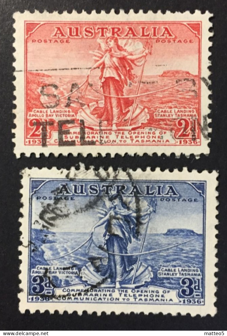 1936 - Australia - Australia/Tasmania - Telephone Link - Used - Used Stamps