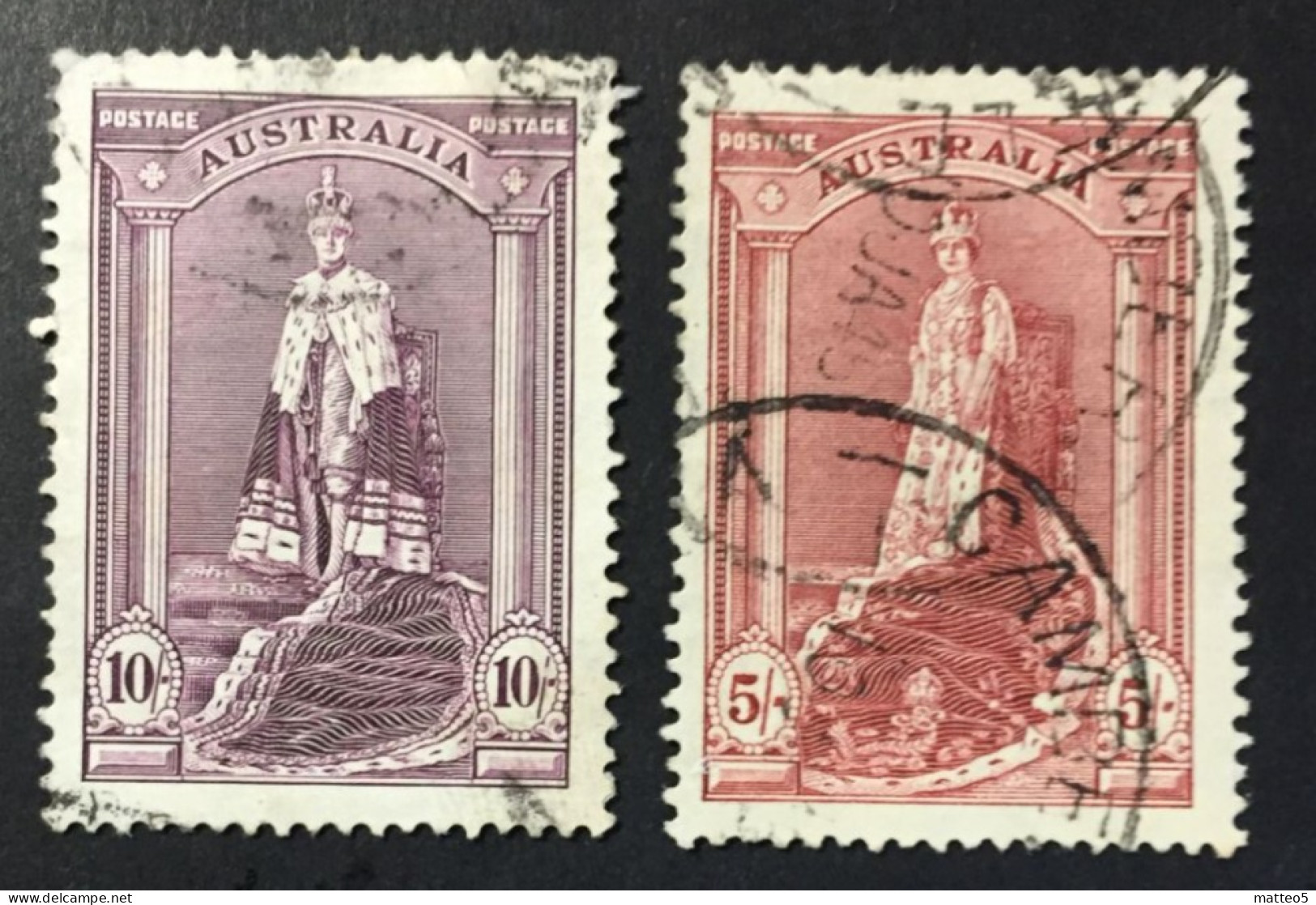 1938 - Australia - King George VI And Queen Elizabeth - Used - Used Stamps