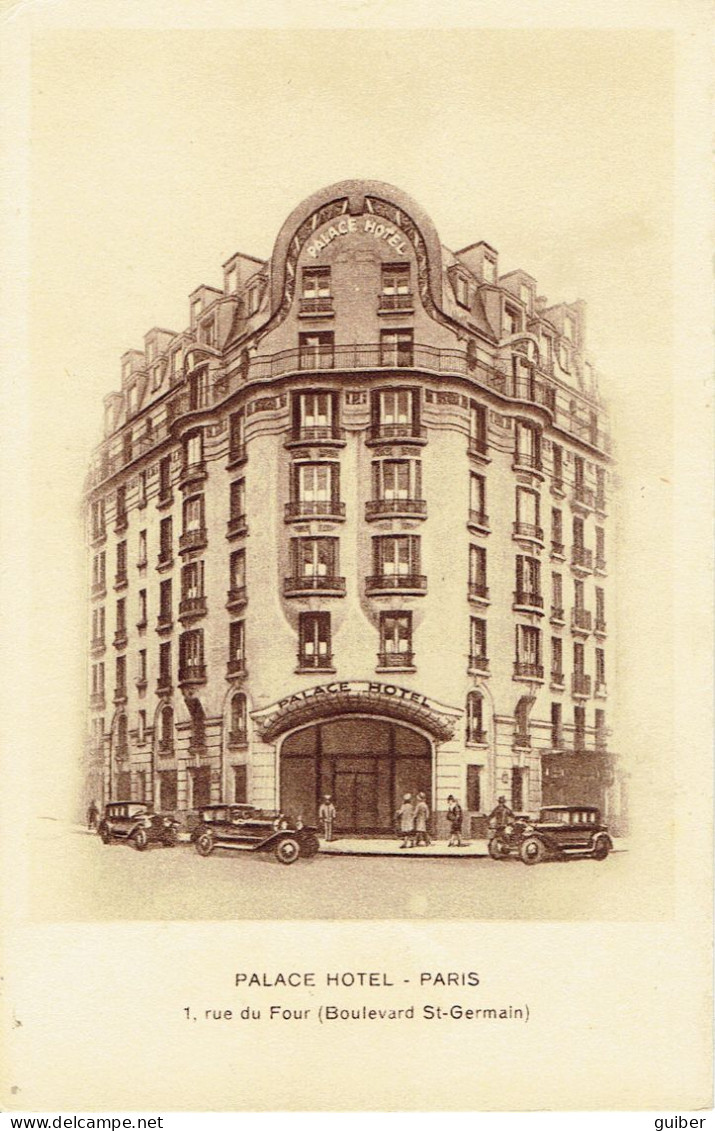 75 Paris Hotel Palace  1 Rue Du Four  Bd ST Germain  - Cafés, Hoteles, Restaurantes