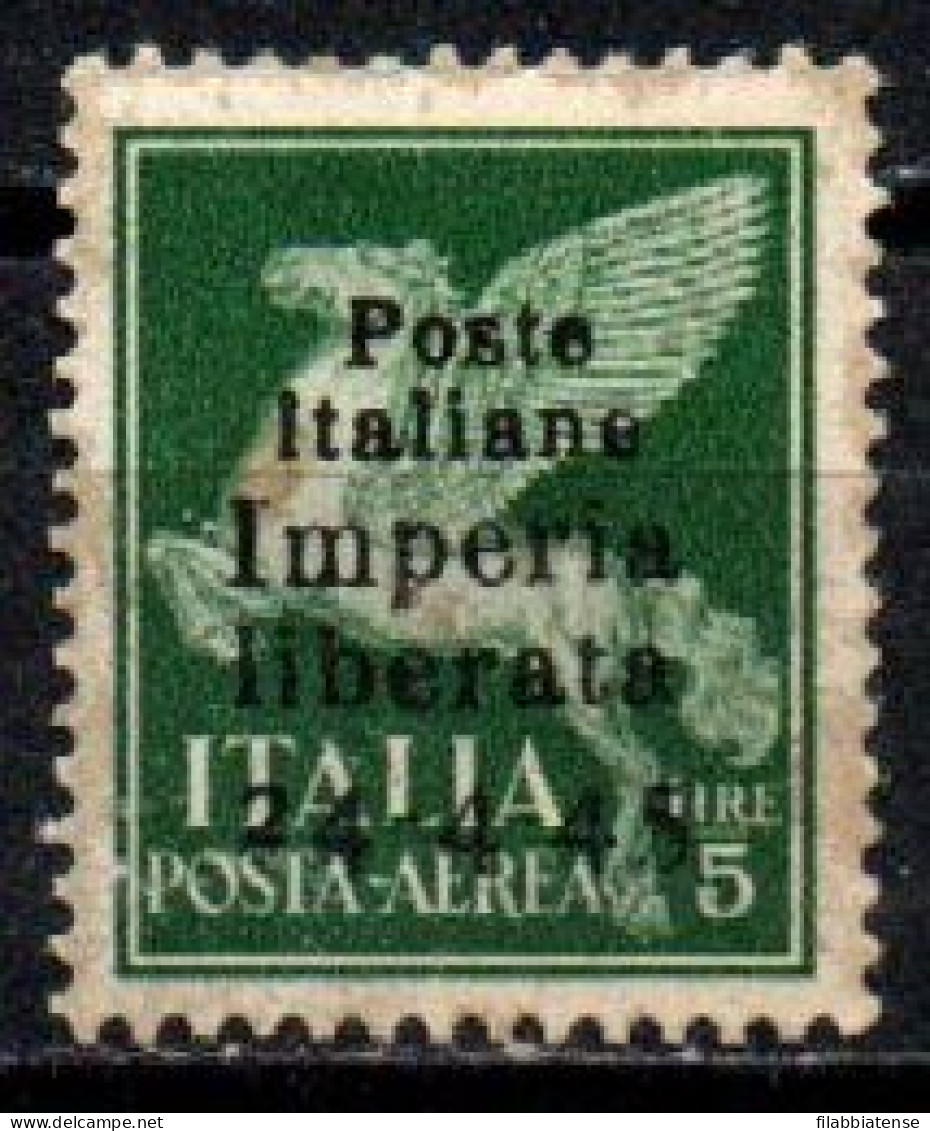 1945 - Italia - Emissioni Locali - Imperia 17 Soprastampata    ------- - Comité De Libération Nationale (CLN)