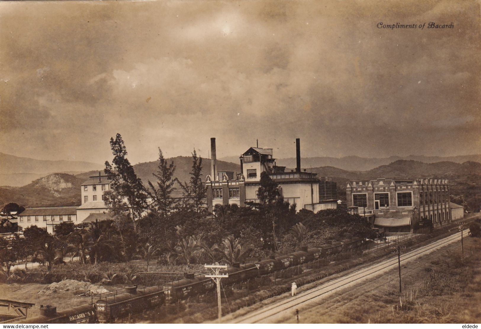 Real Photo Cerveceria Bacardi Hatuey Santiago De Cuba Brewery Brasserie Rum Plant Train Station Rhum - Cuba