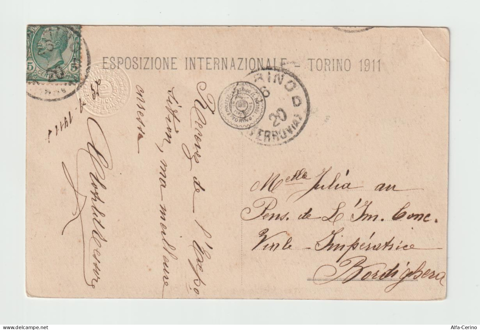 TORINO: ESPOSIZIONE  1911  -  PADIGLIONE  INDUSTRIE  ARTISTICHE  -  FP - Exposiciones
