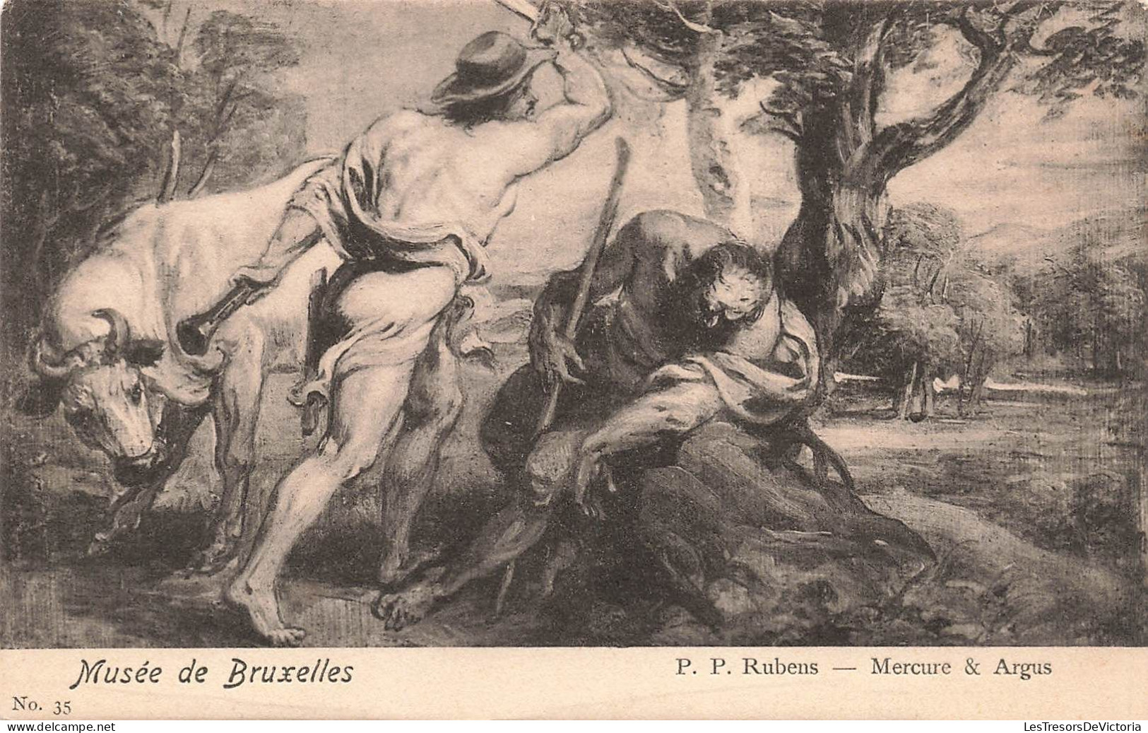 ARTS - Peintures Et Tableaux - Mercure Et Argus - P.P. Rubens - Carte Postale Ancienne - Pintura & Cuadros