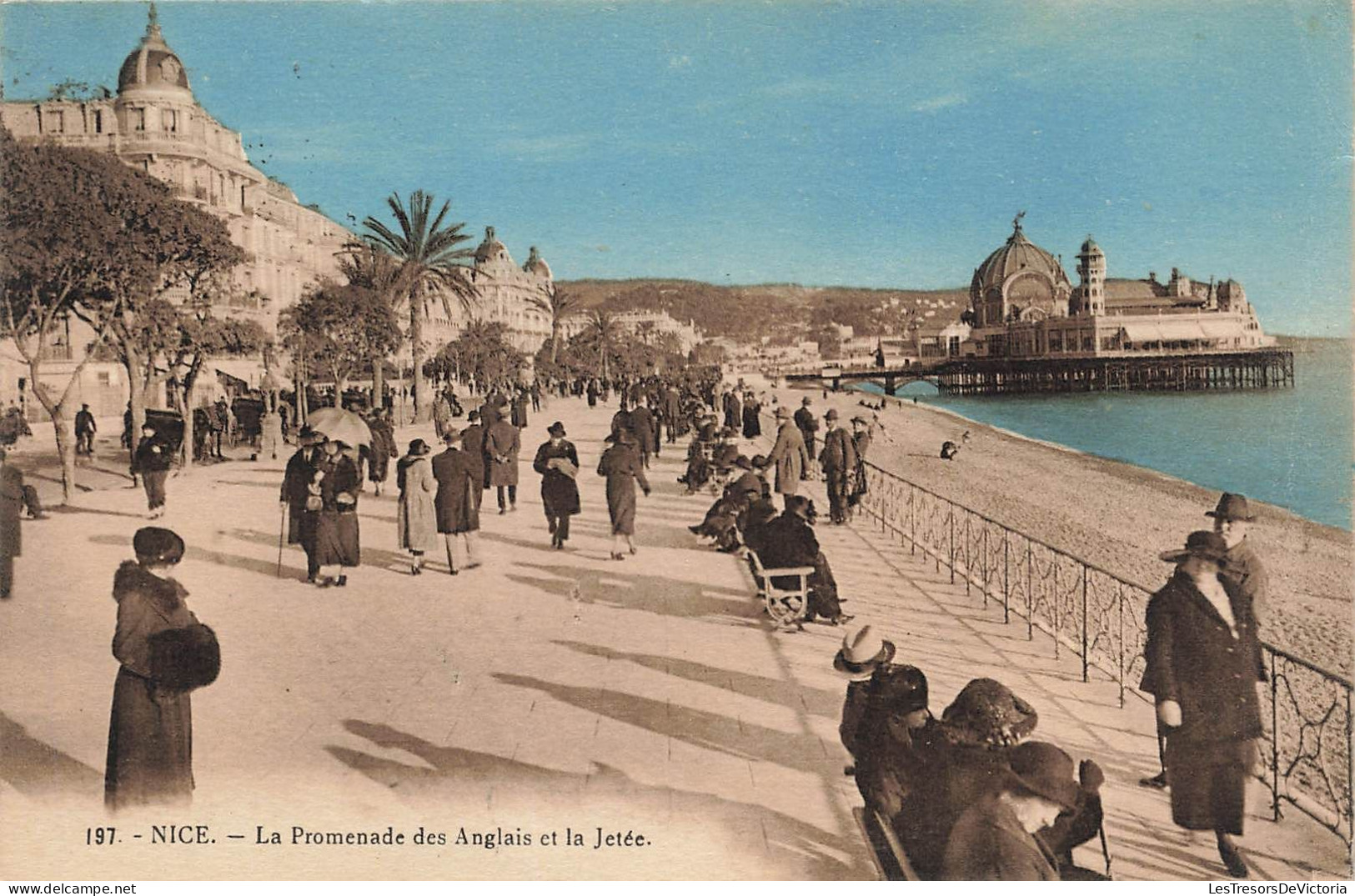 FRANCE - Nice - La Promenade Des Anglais Et La Jetée - Colorisé - Animé - Carte Postale Ancienne - Squares