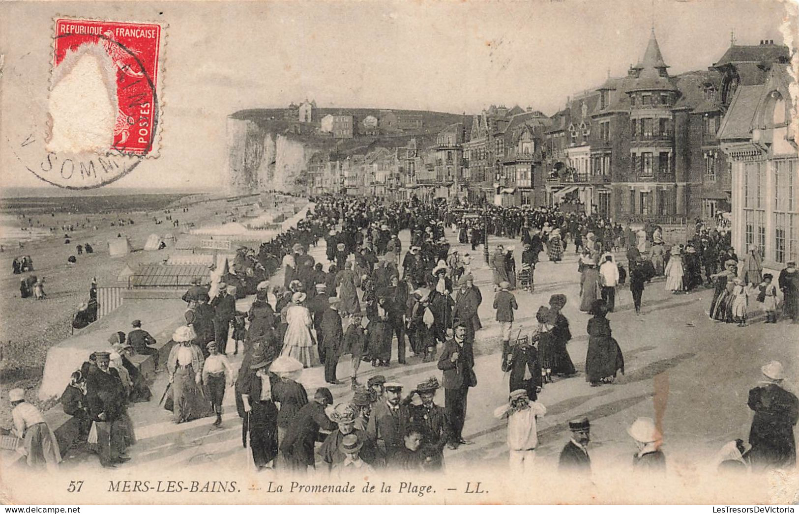 FRANCE - Mers-les Bains - La Promenade De La Plage - Animé - LL - Carte Postale Ancienne - Mers Les Bains