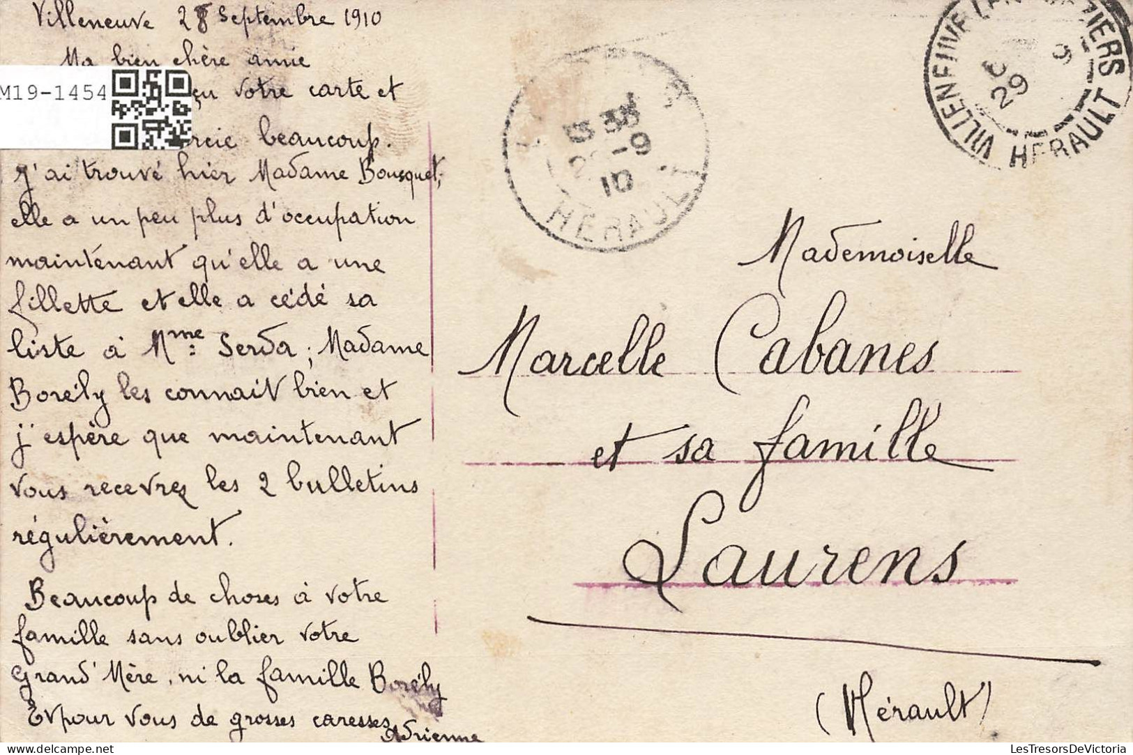 FÊTES- VŒUX - Amitié - Femme à Chapeau Fleuri - Colorisé - Carte Postale Ancienne - Sonstige & Ohne Zuordnung