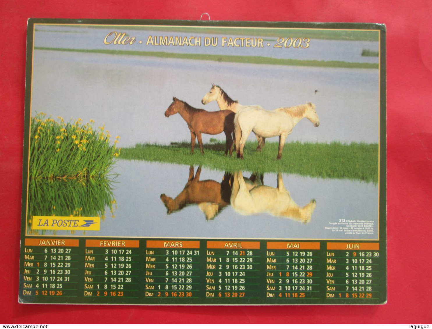 LOT DE 8 CALENDRIERS ALMANACHS  de 1992 à 2012 LAVIGNE OBERTHUR OLLER CHEVAUX