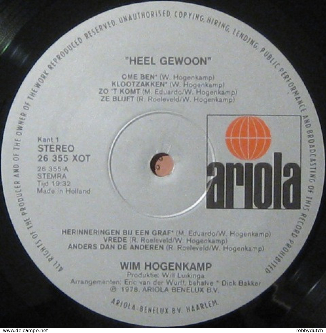 * LP *  WIM HOGENKAMP - HEEL GEWOON (Holland 1978 EX-) - Humour, Cabaret