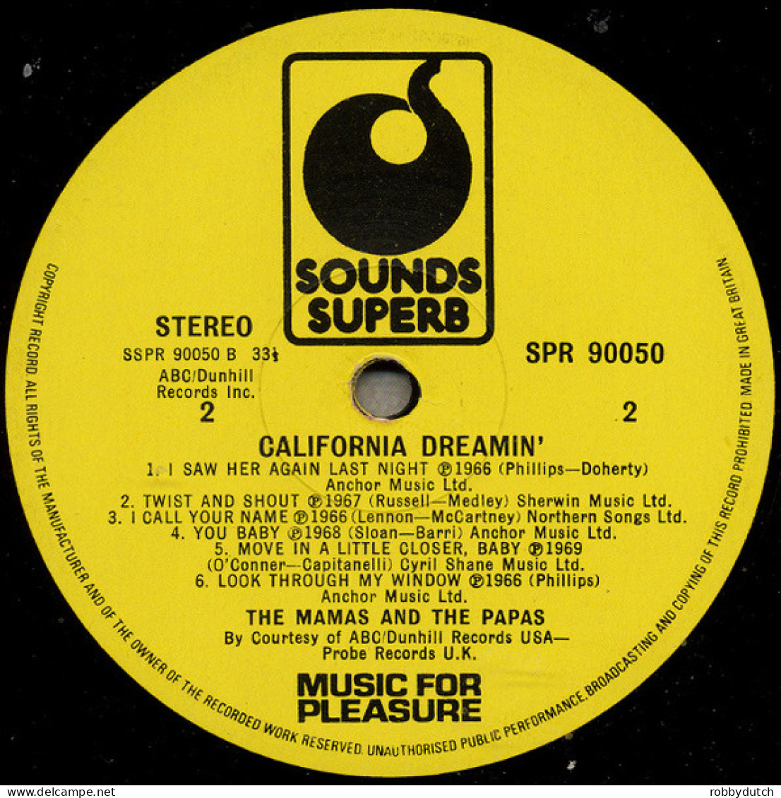 * LP *  MAMA'S & PAPA'S - CALIFORNIA DREAMIN' (England 1977 EX!!) - Disco & Pop