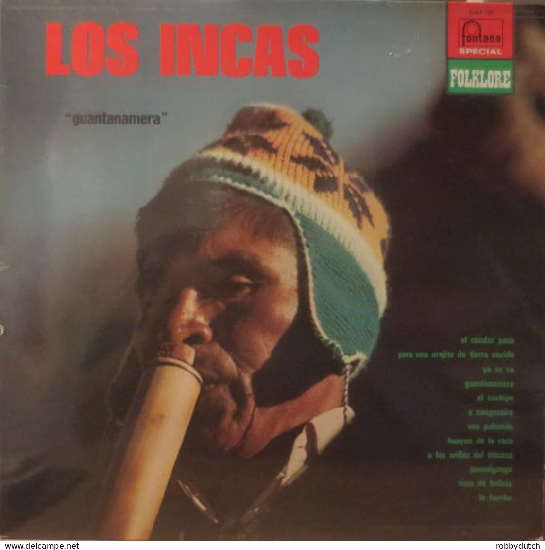 * LP *  LOS INCAS - GUANTANAMERA (France 1970 EX-) - Musiche Del Mondo