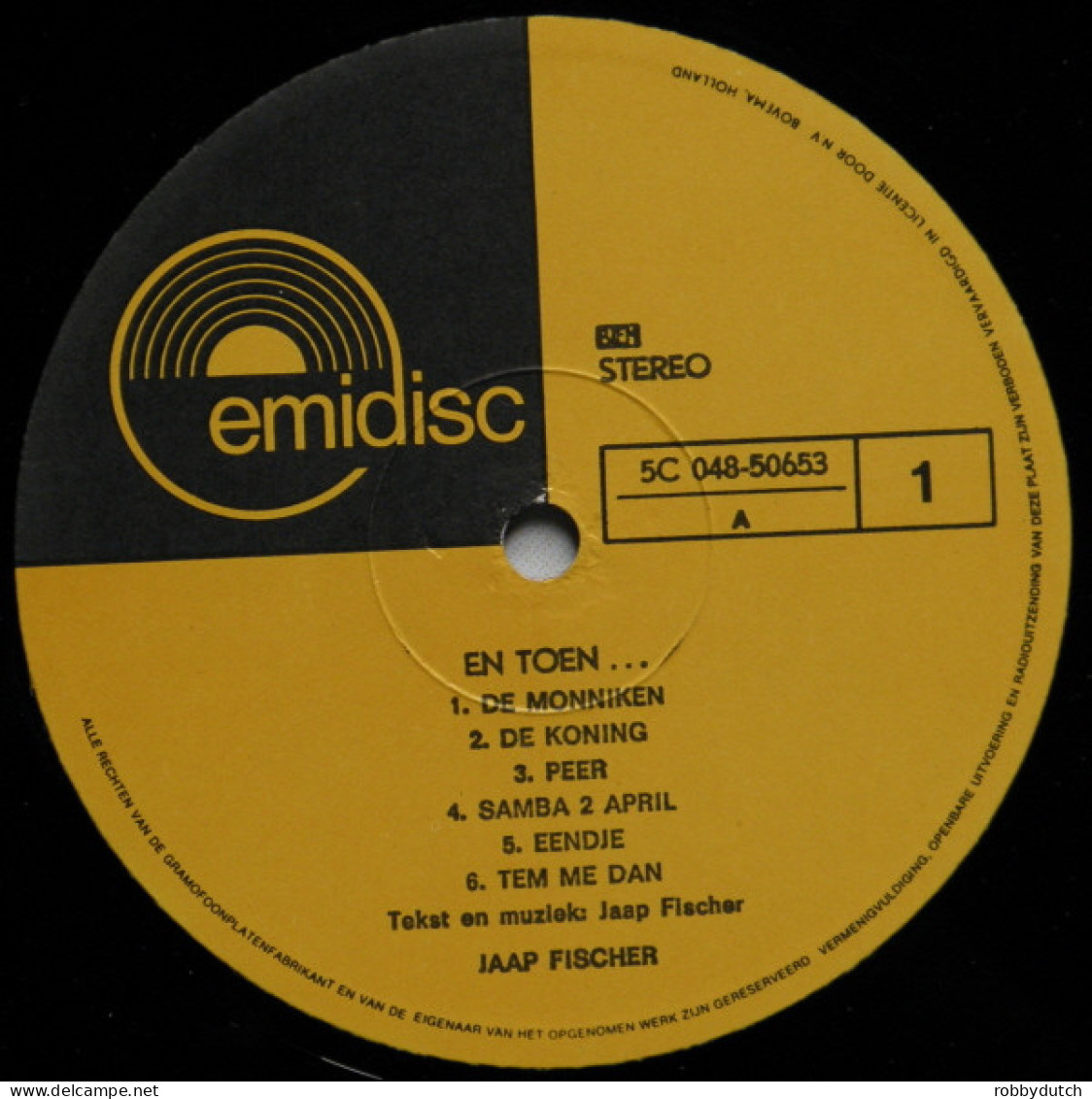 * LP *  JAAP FISCHER - EN TOEN... (Holland 1963) - Other - Dutch Music