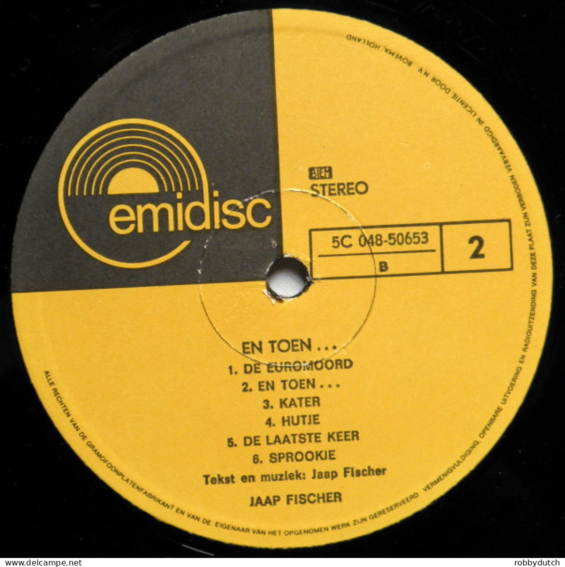 * LP *  JAAP FISCHER - EN TOEN... (Holland 1963) - Other - Dutch Music