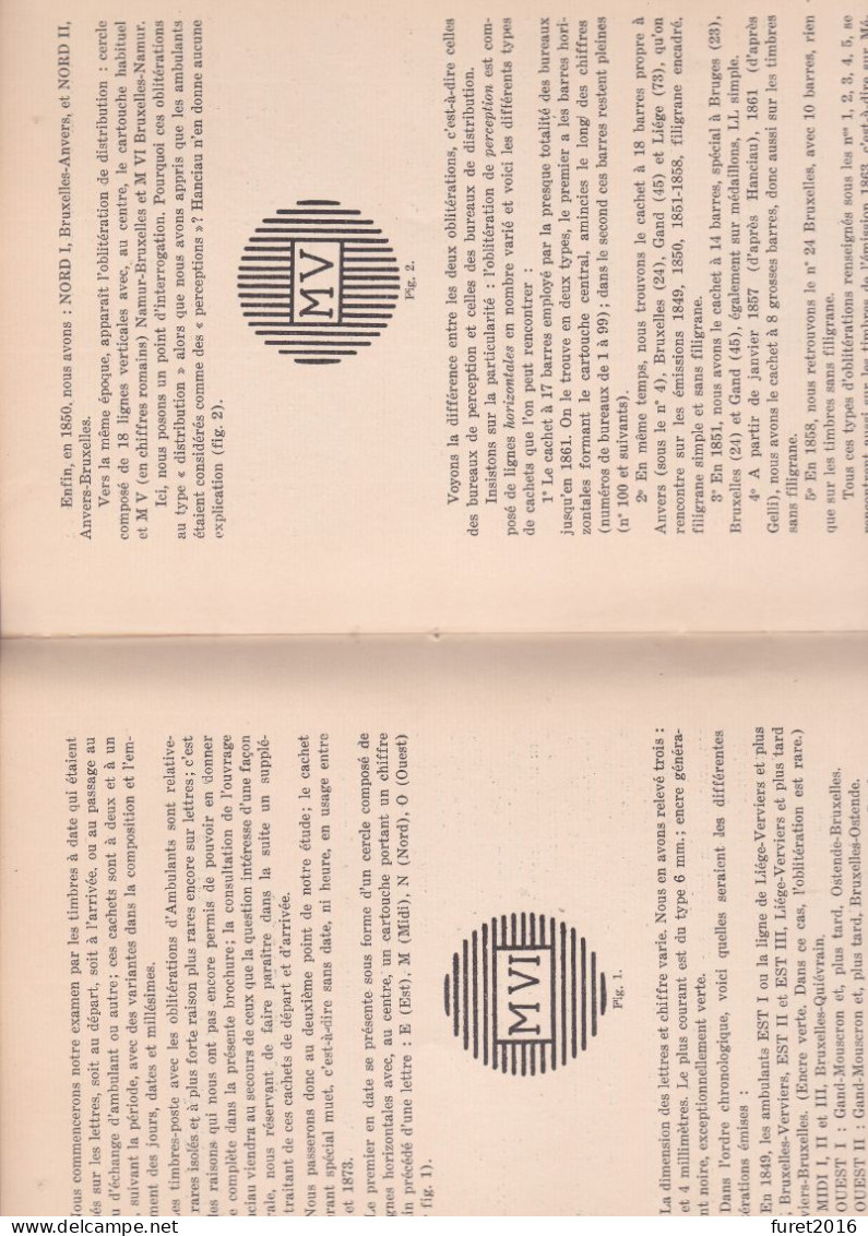 LIVRE BUREAUX AMBULANTS DE BELGIQUE   Par D HONDT Numeroté 18 / 40 Dédicacé A Jules Crustin 18 X 26 Cm 30 Pages Reliure - Manuali