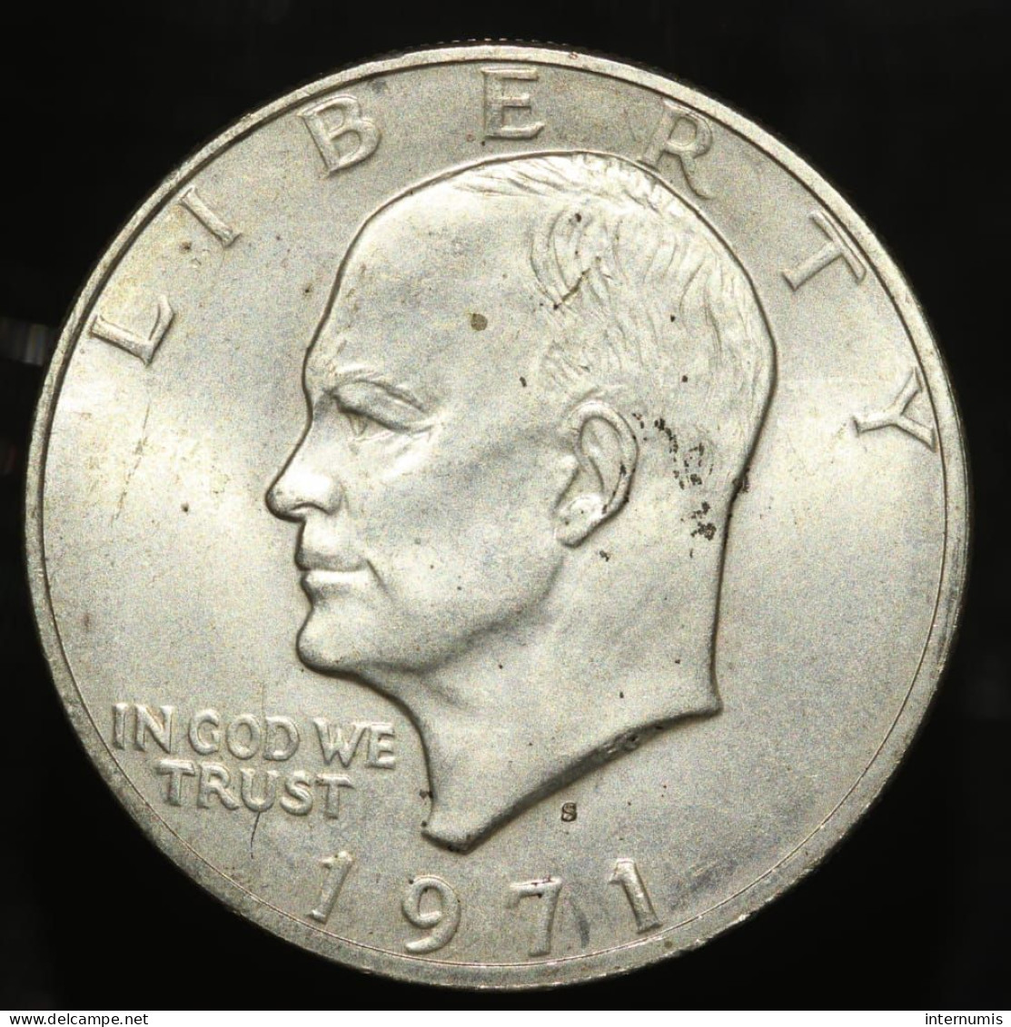 Etats-Unis / USA, Eisenhower, 1 Dollar, 1971, S - San Francisco, Billon, NC (UNC), KM#203a - 1971-1978: Eisenhower