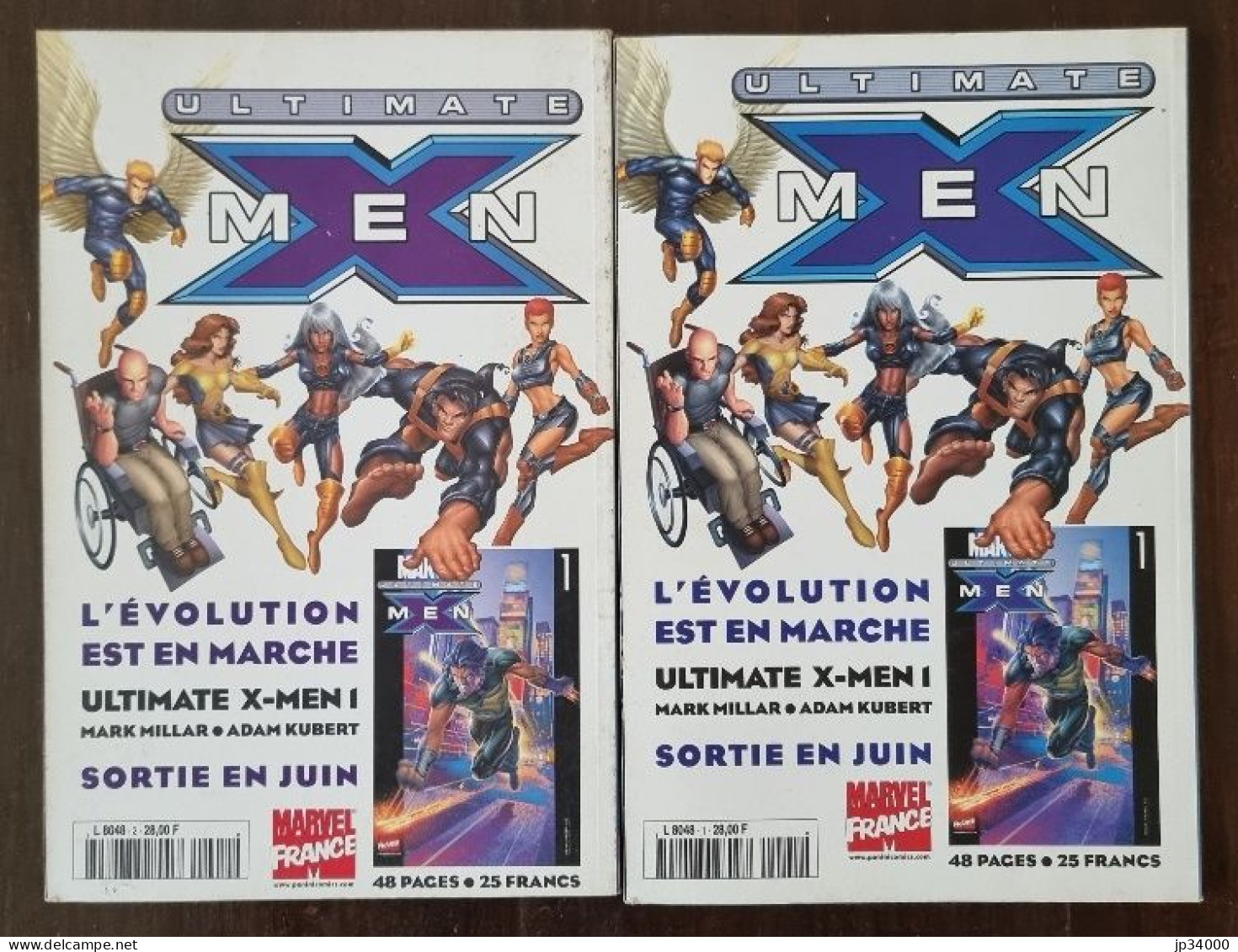 X-Men Révolution N°1 + 2. Marvel. Panini Comics.(Mai 2001) Lot De 2 - X-Men