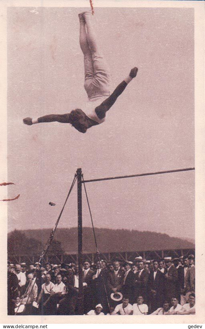 Luzern, Eidg. Turnfest 1928, Gymnaste à La Barre Fixe (6228) Tache - Gymnastiek