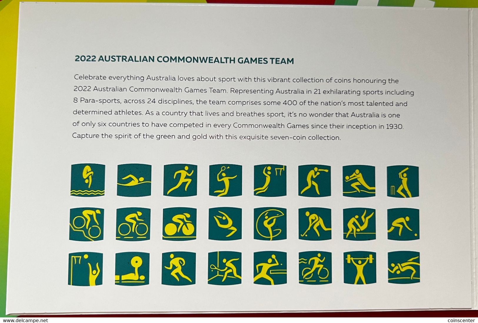 Australia Set Of 7 Coins: 1 - 2 Dollars 2022 "XXII Commonwealth Games Birmingham" In Kit BU - Zonder Classificatie