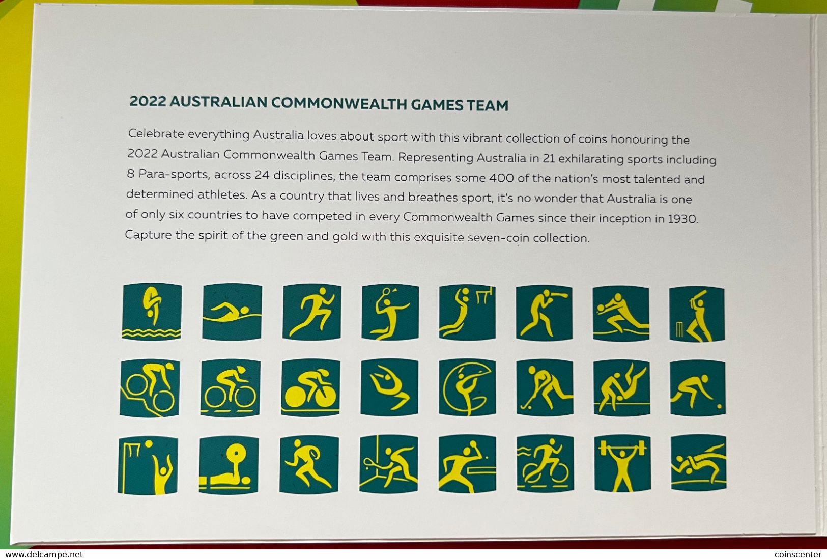 Australia Set Of 7 Coins: 1 - 2 Dollars 2022 "XXII Commonwealth Games Birmingham" In Kit BU - Non Classés