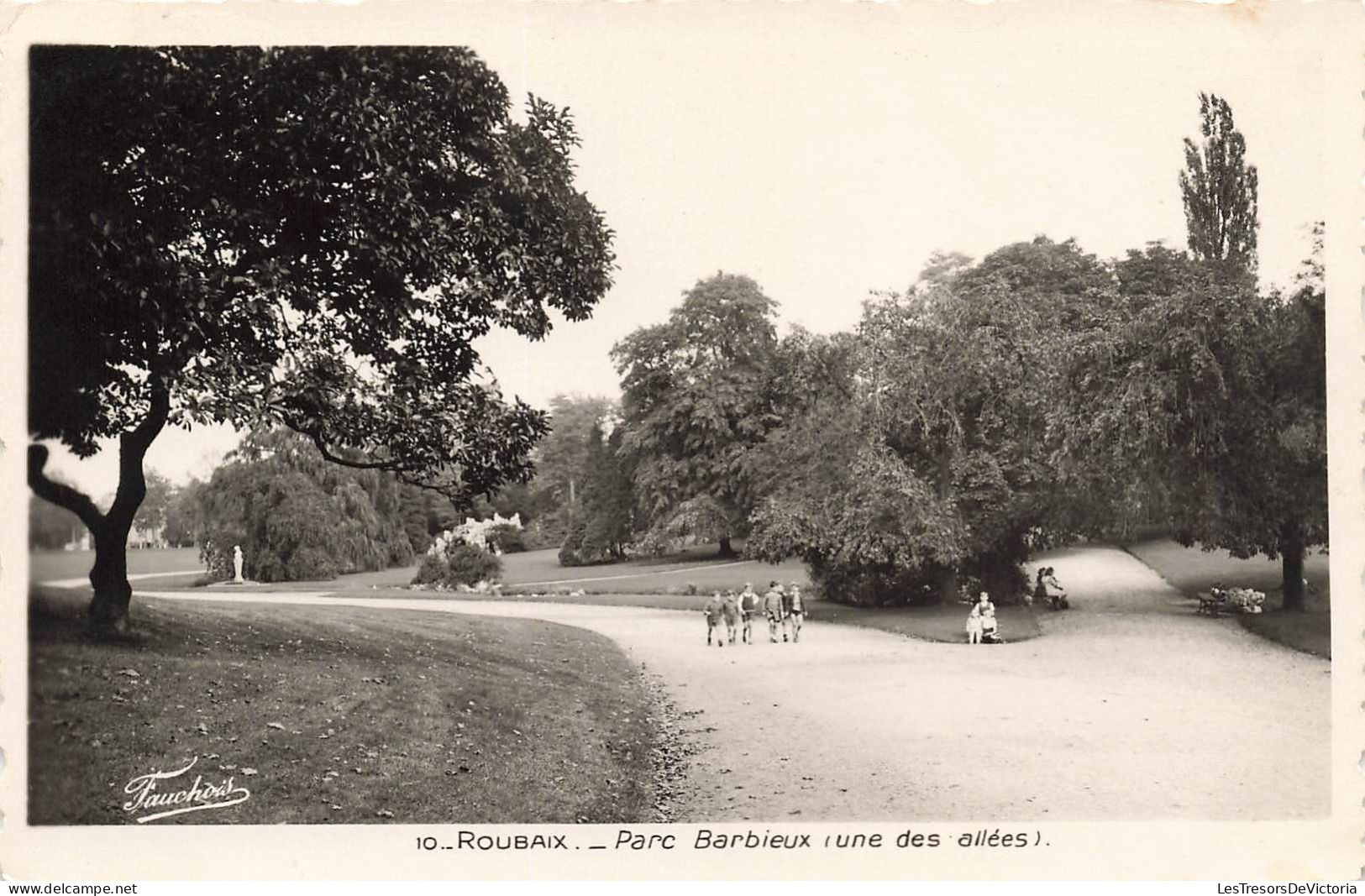 FRANCE - Roubaix - Parc Barbieux ( Une Des  Allées) - Carte Postale Ancienne - Roubaix