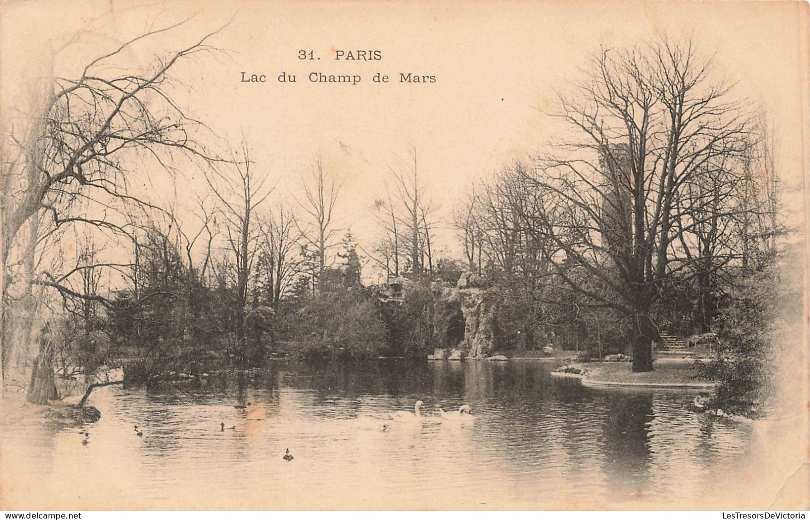 FRANCE - Paris - Lac Du Champ De Mars - Carte Postale Ancienne - Parks, Gardens