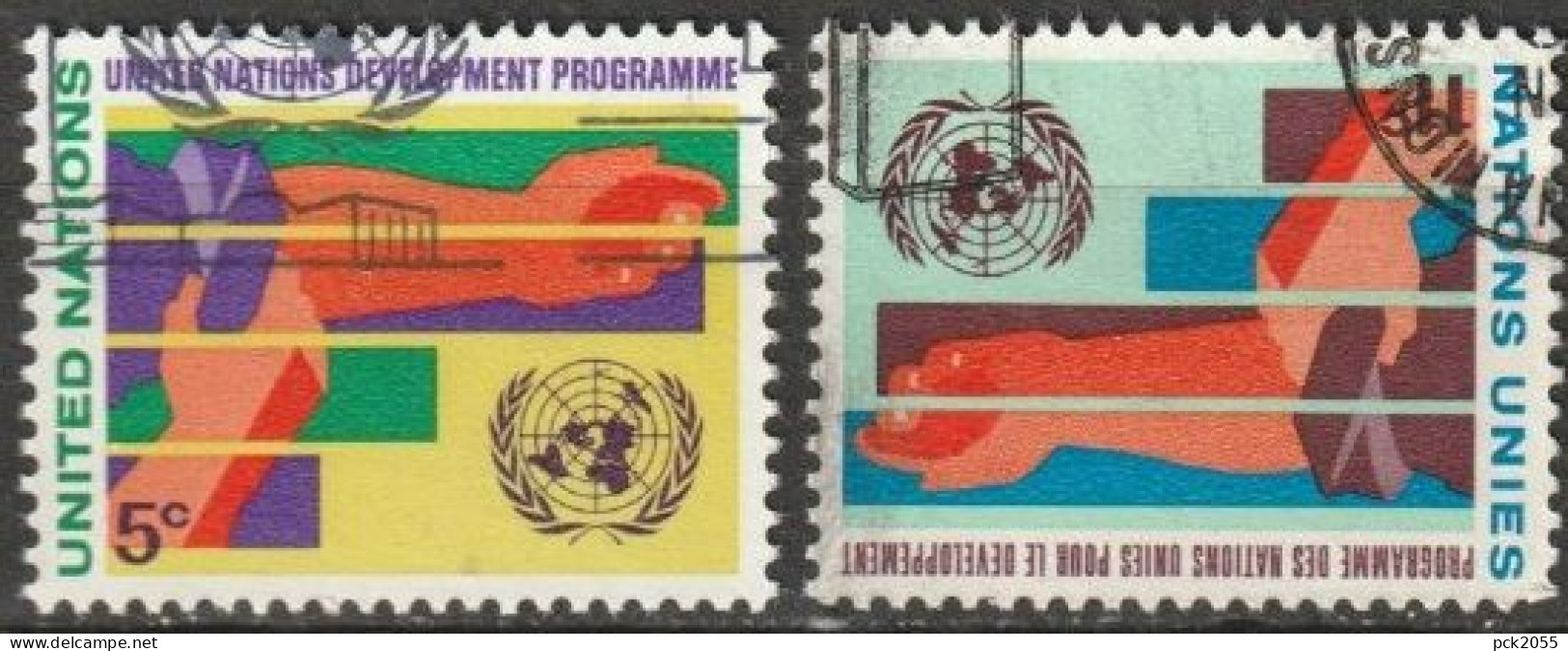 UNO New York 1967 Mi-Nr.174 - 175 O Gestempelt Entwicklungsprogramm UNDP ( 4638) Günstiger Versand 1,00€ - 1,20€ - Used Stamps