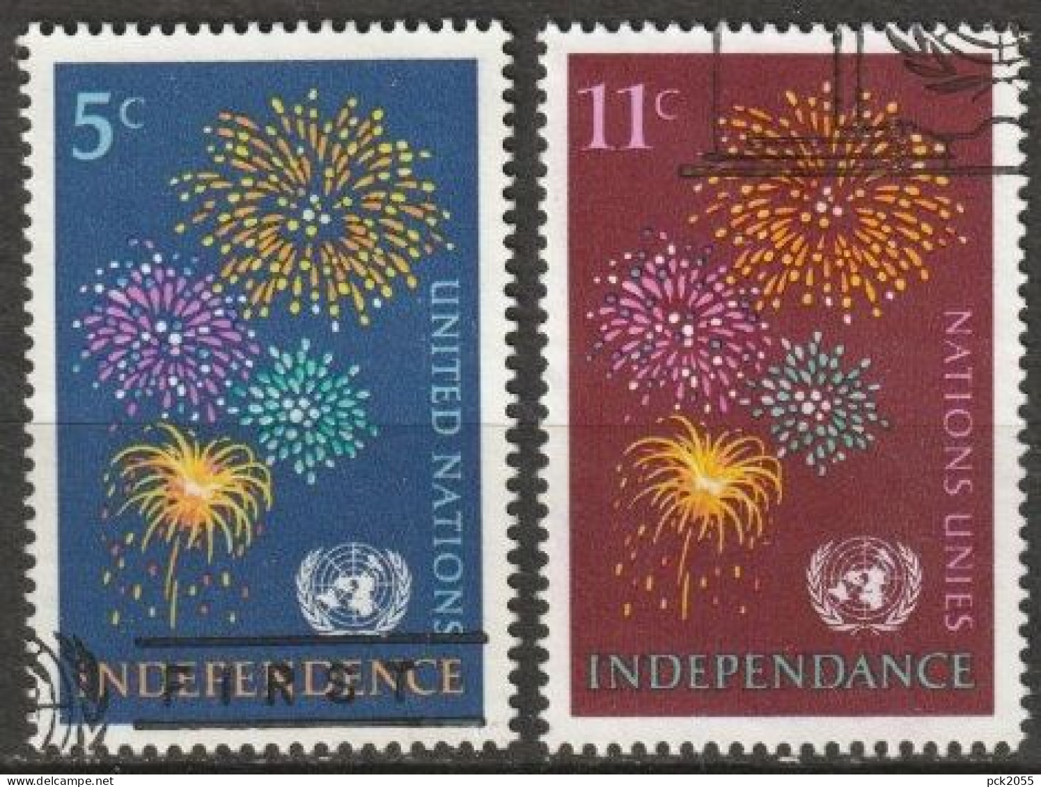 UNO New York 1967 Mi-Nr.177 - 178 O Gestempelt Unabhängigkeit Ehemals Abhängiger Gebiete( 4663)  Versand 1,00€ - 1,20€ - Gebruikt