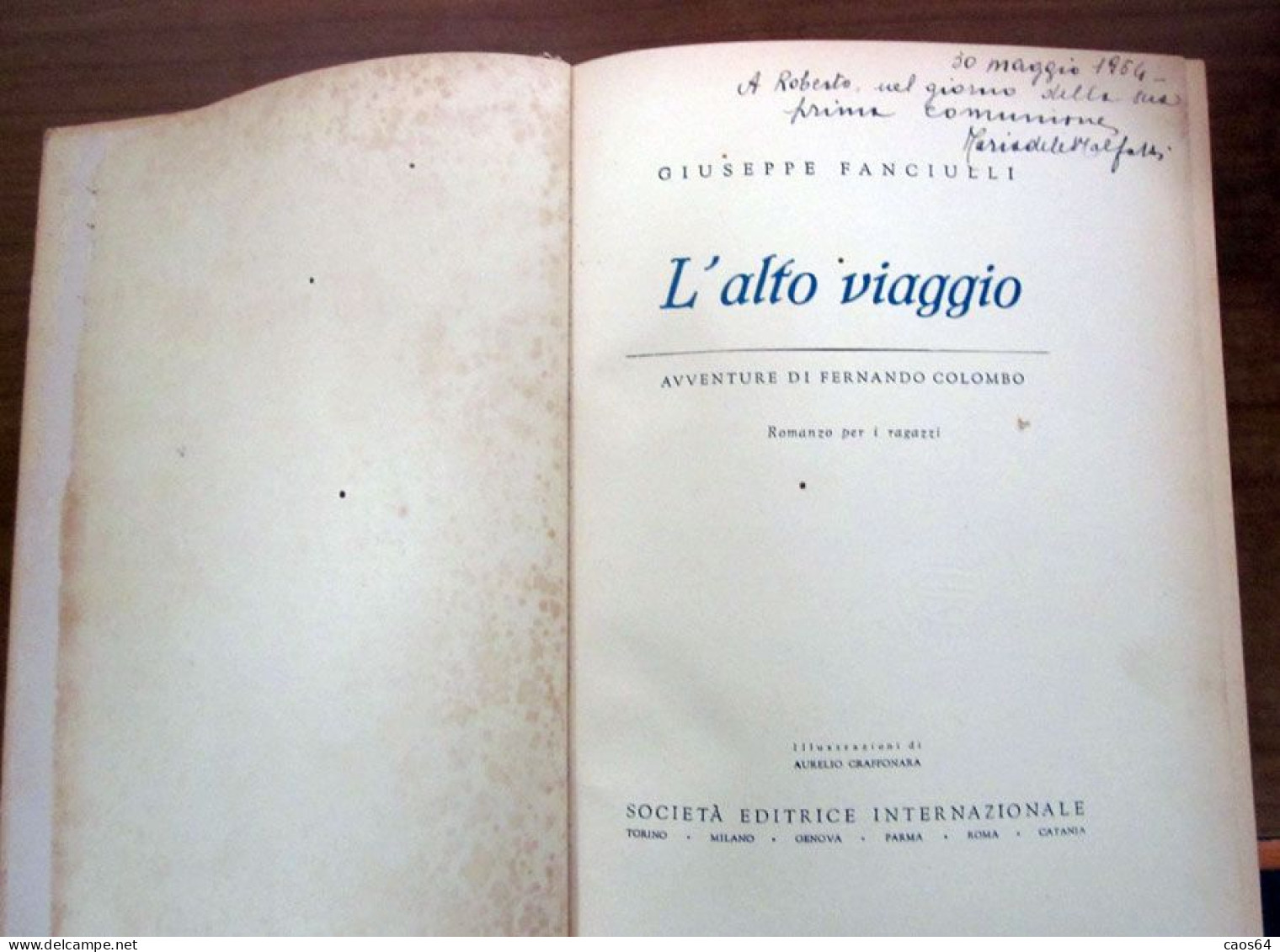 L'alto Viaggio G. Fanciulli SEI 1951 - Enfants Et Adolescents