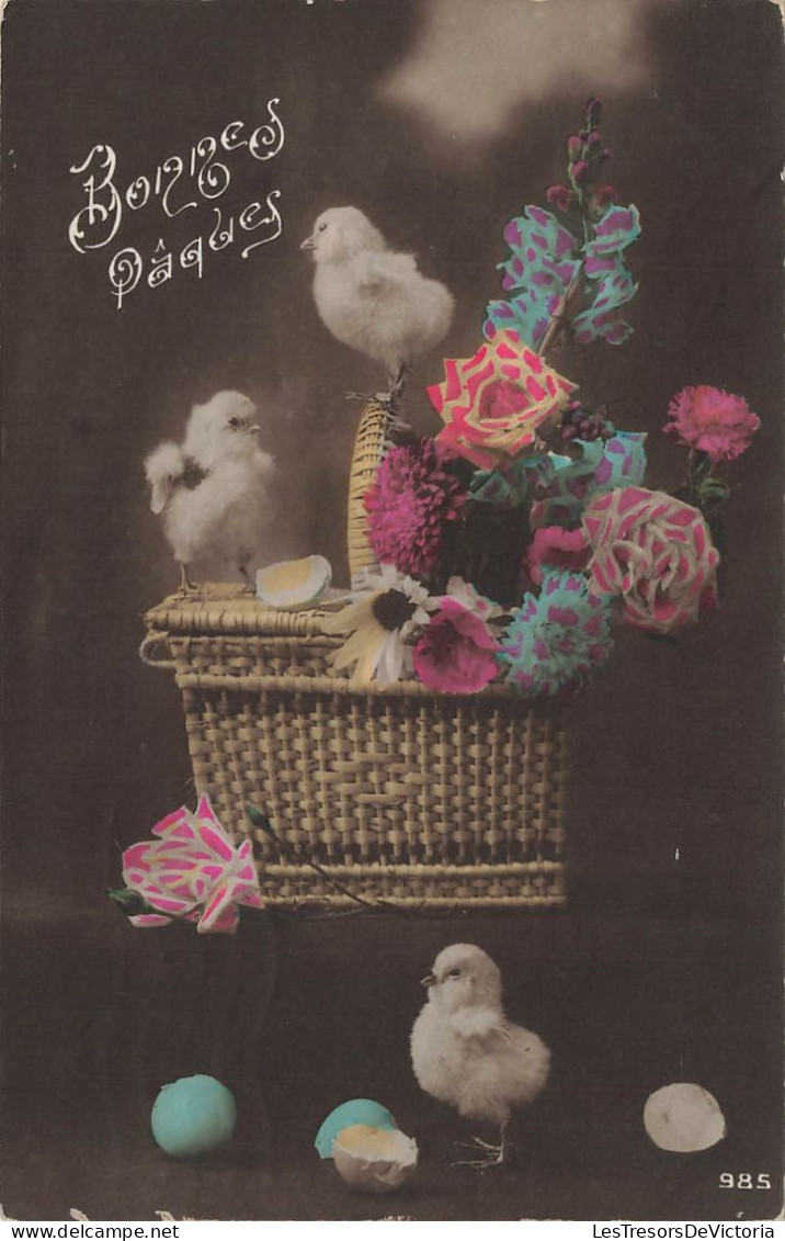 FÊTES - VŒUX - Bonnes Pâques - Poussins - Colorisé - Carte Postale Ancienne - Ostern