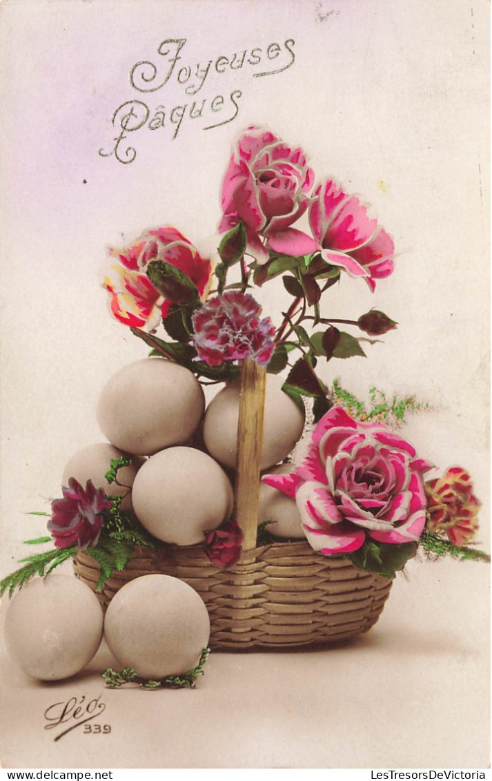 FÊTES - VŒUX - Joyeuses Pâques - Œufs - Colorisé - Carte Postale Ancienne - Pâques