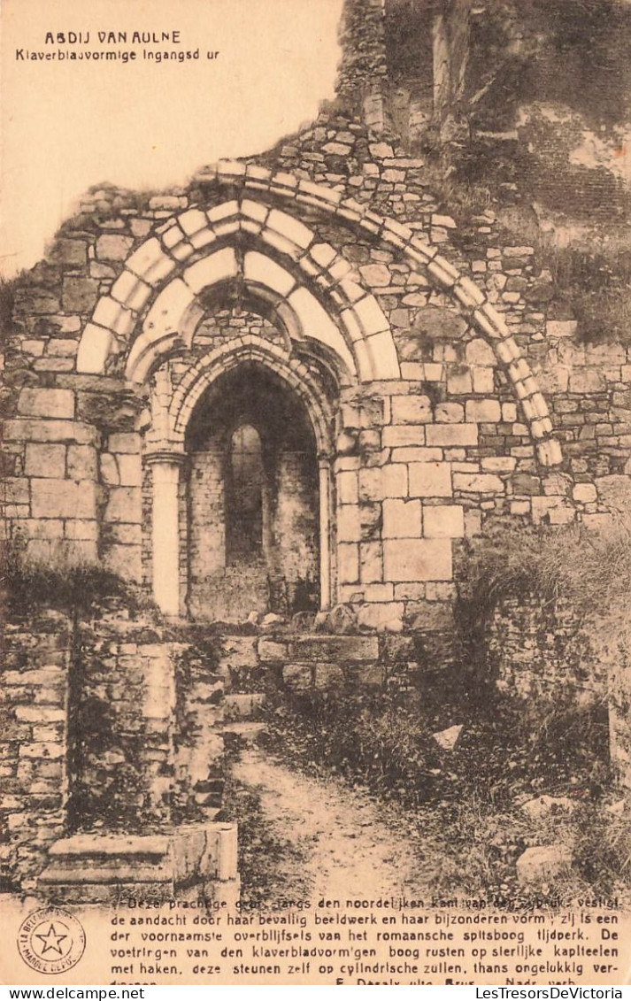 BELGIQUE - Thuin - Abbaye D'Aulne - Porte D'entrée En Forme De Trèfle - Carte Postale Ancienne - Thuin