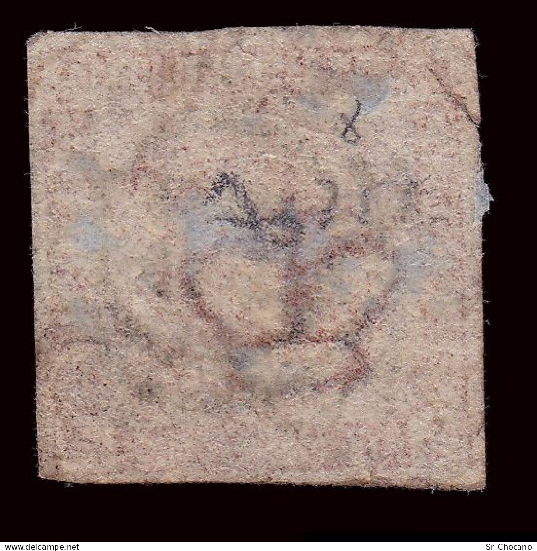 DENMARK.1858-62.SCOTT 7.4s Yellow Brown.USED. - Used Stamps