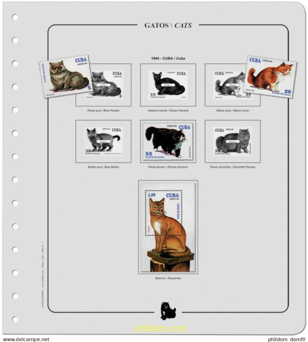 Supl.Gatos 1993/1994a. Sin Montar. - Other & Unclassified