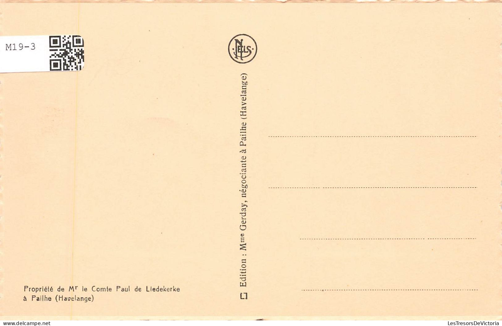 BELGIQUE - Havelange - Propriété De Mr Le Comte Paul De Liedekerke à Pailhe - Carte Postale Ancienne - Havelange