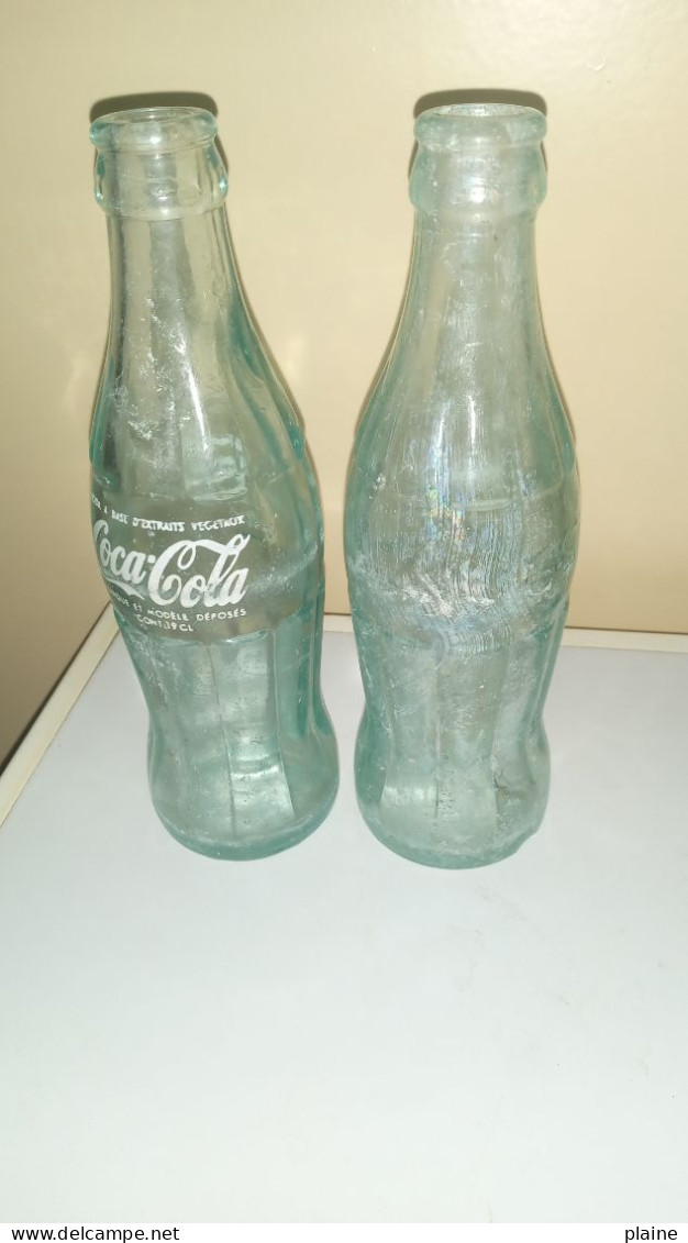 02 BOUTEILLES DE COCA COLA 19 CL-LOGO ARABE - Soda