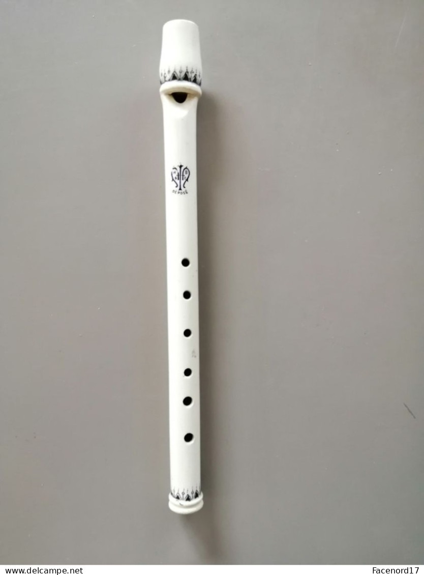 Petite Flûte En Céramique 6 Trous 21.5cm - Instruments De Musique