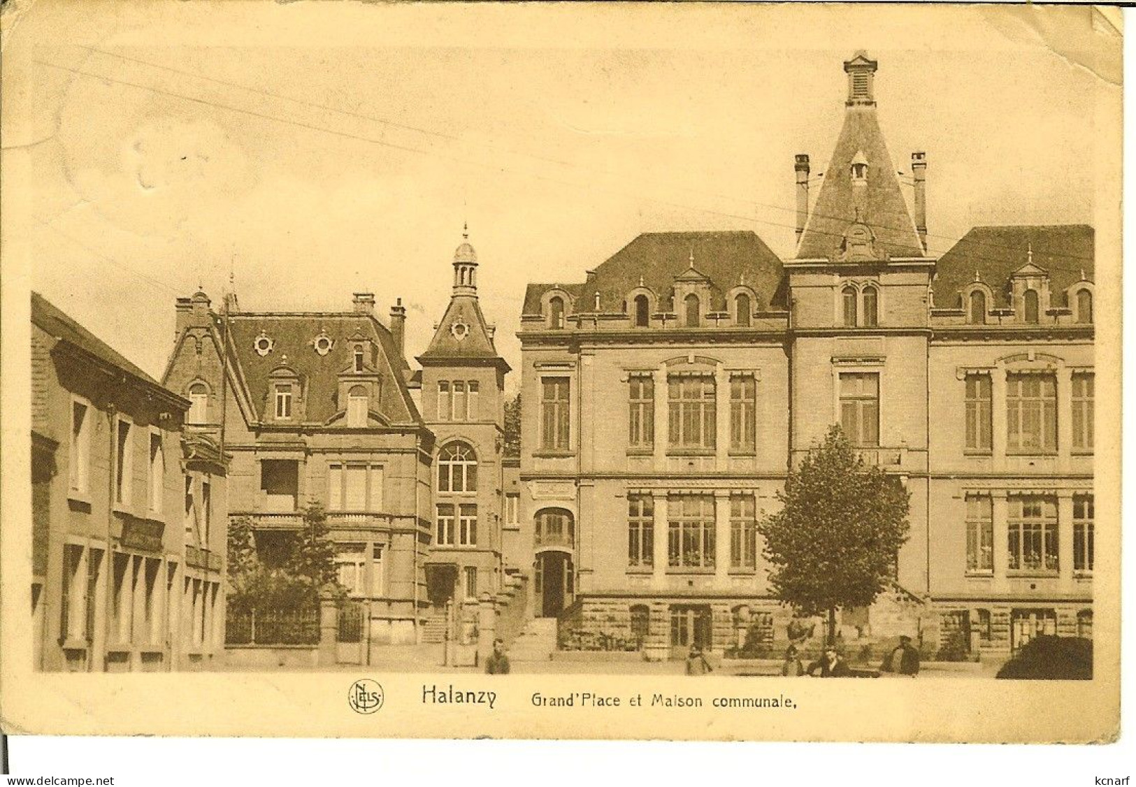 CP De HALANZY " Grand'place Et Maison Communale " - Aubange