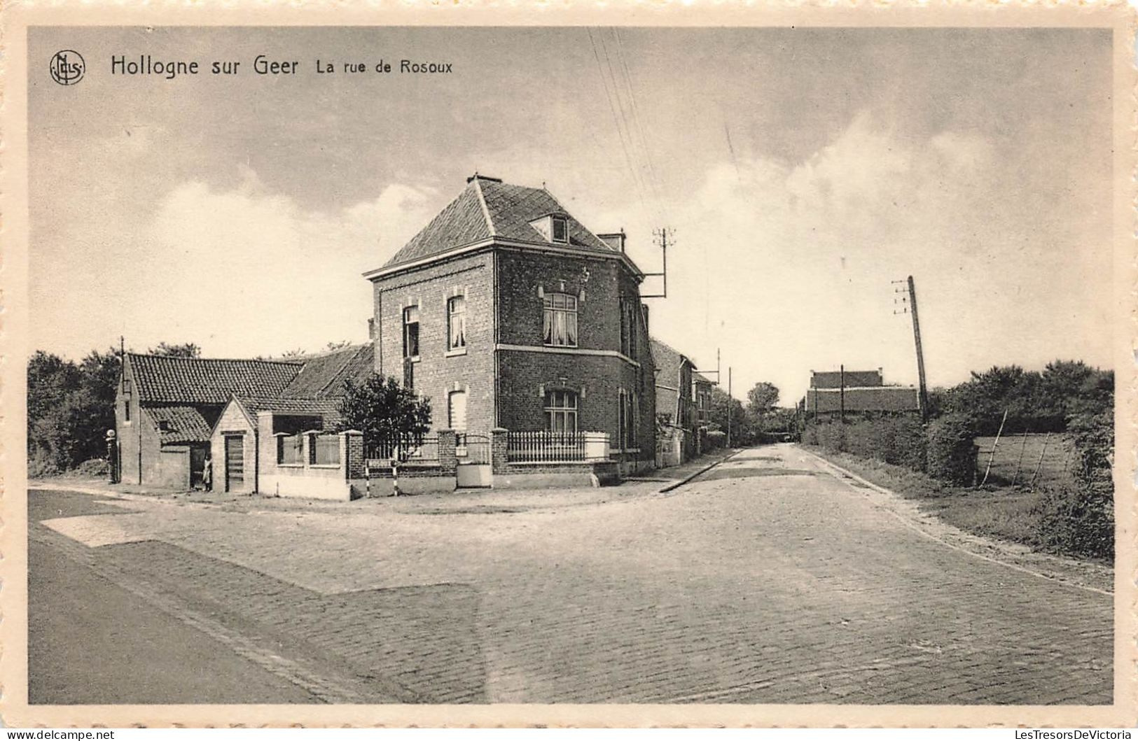 BELGIQUE - Hollogne Sur Geer - Rue De Rosoux - Carte Postale Ancienne - Geer