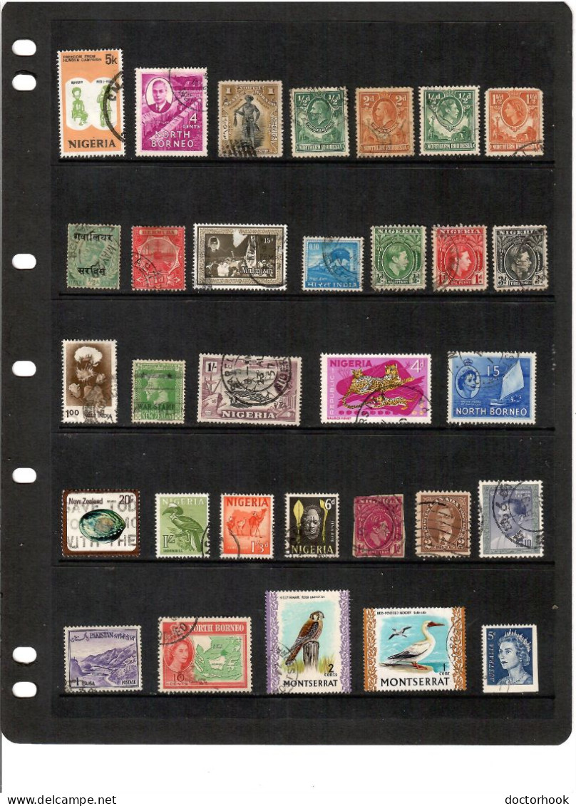 BRITISH COMMONWEALTH---Collection Of USED DL-1267 - Collections (sans Albums)