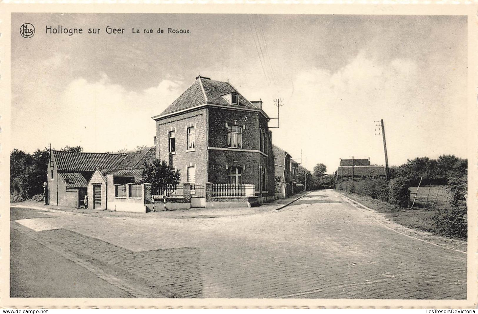 BELGIQUE - Hollogne Sur Geer - Rue De Rosoux - Carte Postale Ancienne - Geer