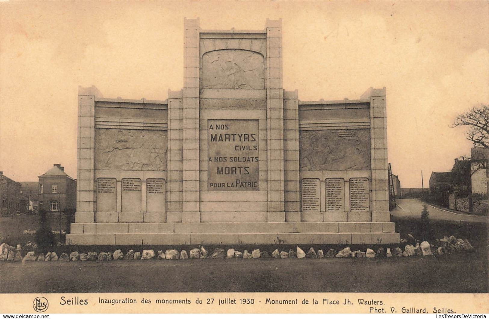 BELGIQUE - Andennes - Seilles - Inauguration Des Monuments Du 27 Juillet 1930 - Place De Wauter - Carte Postale Ancienne - Andenne