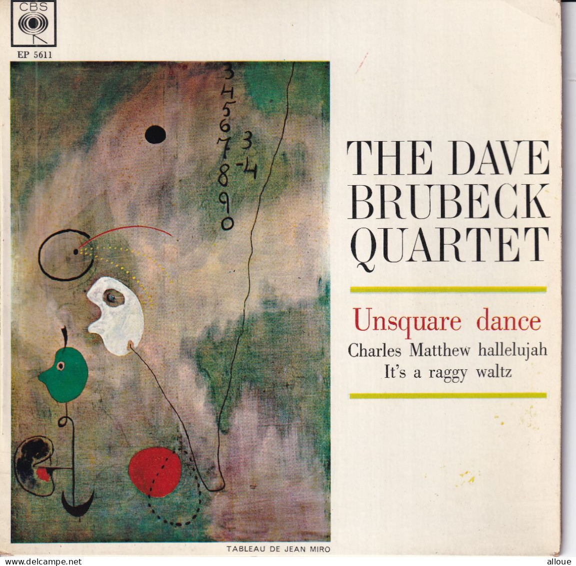 THE DAVE BRUBECK QUARTET - FR EP - UNSQUARE DANCE + 2 - Jazz