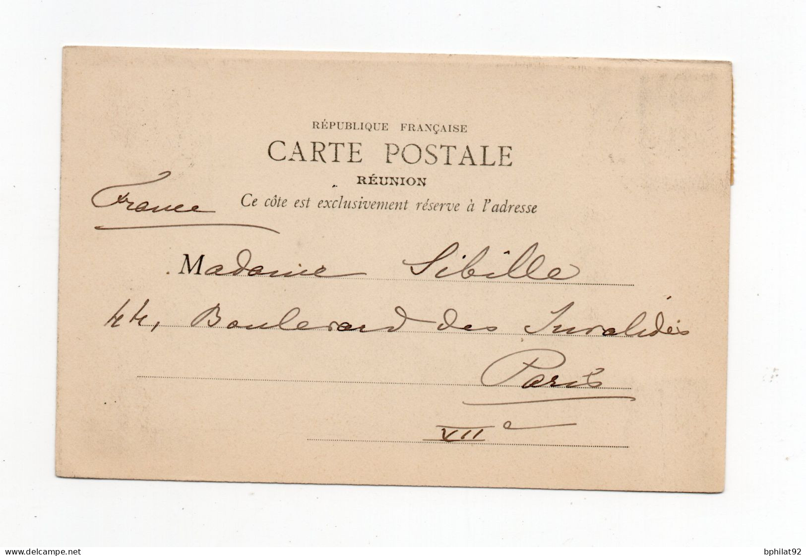 !!! REUNION, CPA DE CILAOS POUR PARIS - Lettres & Documents