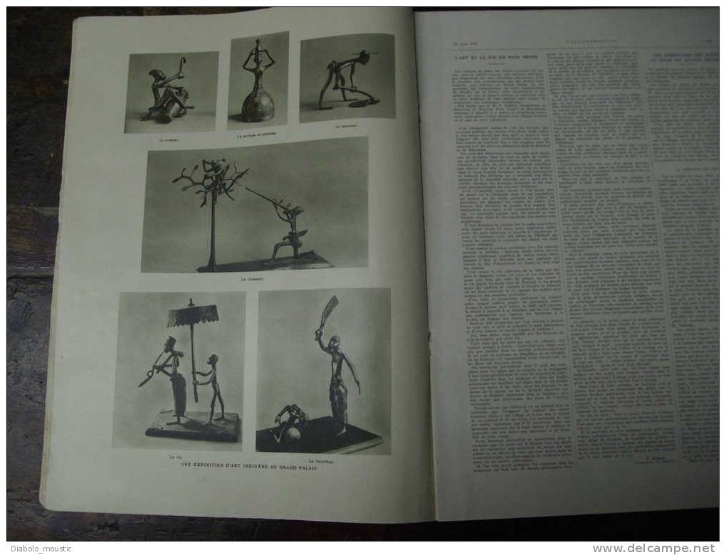 18 Juin 1927 : A Bord Des Paquebots ; Golf De Chiberta ; Expo Art Africain; Nos Téléphones ; Léon DAUDET - L'Illustration